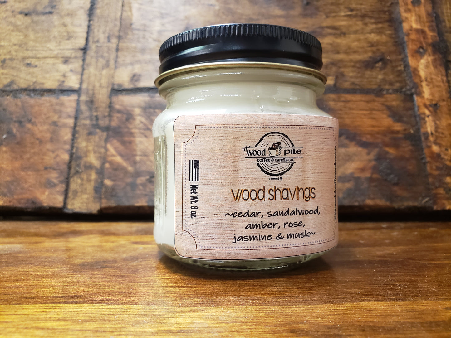Wood Shavings 8oz. Candle (old stock)