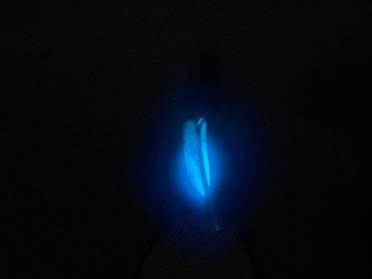 Blue Glow Resin Handle Kitchen Axe