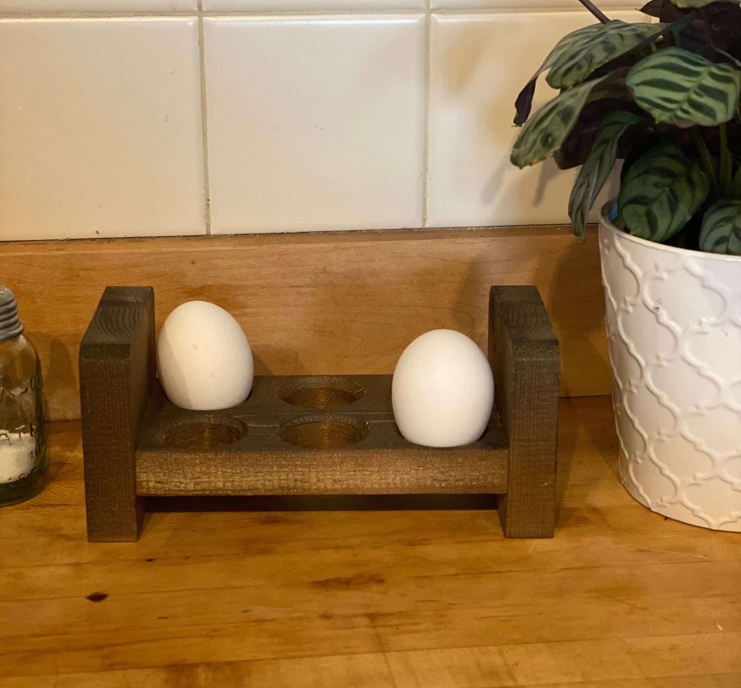 Stackable Egg Storage l Farmhouse Egg Holder l Counter Egg Storage l Fresh Egg Storage l Half Dozen Egg Holder l Egg Carton l Wood Egg Rack