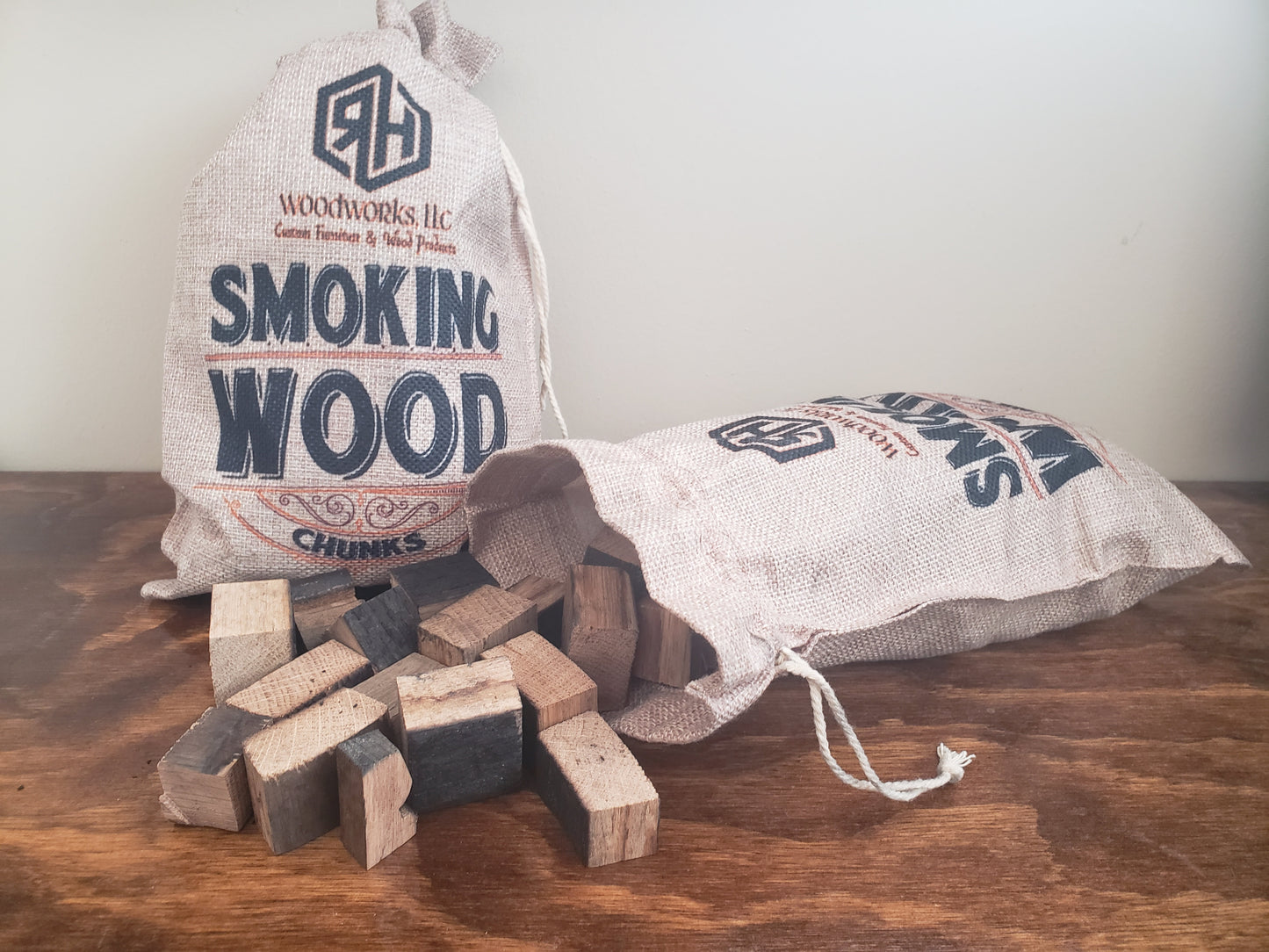Bourbon Wood Chunks, Smoker Wood, Bourbon Infused, Barrel Ch